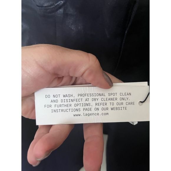 ‼️SOLD‼️L’AGENCE Jyothi High Rise Split Ankle Jean Midnight Coated - Picture 5 of 7